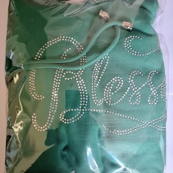 Blessed Rhinestone Sweatsuit, matching Rhinestone Sweatpants, NWOT - Picture 1 of 3